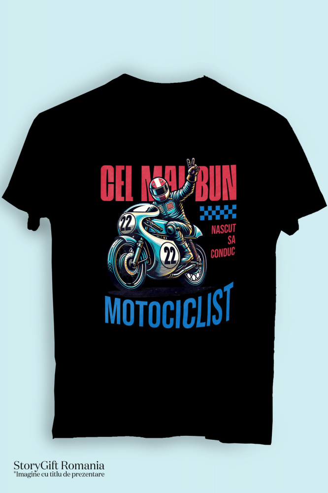 Tricou Femei, Barbati, Copii, Fata, Baiat, Unisex Personalizat Conducător Profesionist de Motocicletă – Curse, Sport și Pasiune [3]