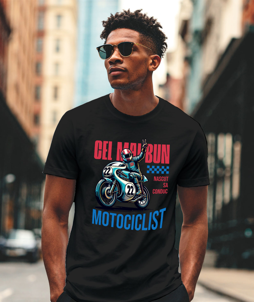 Tricou Femei, Barbati, Copii, Fata, Baiat, Unisex Personalizat Conducător Profesionist de Motocicletă – Curse, Sport și Pasiune [2]