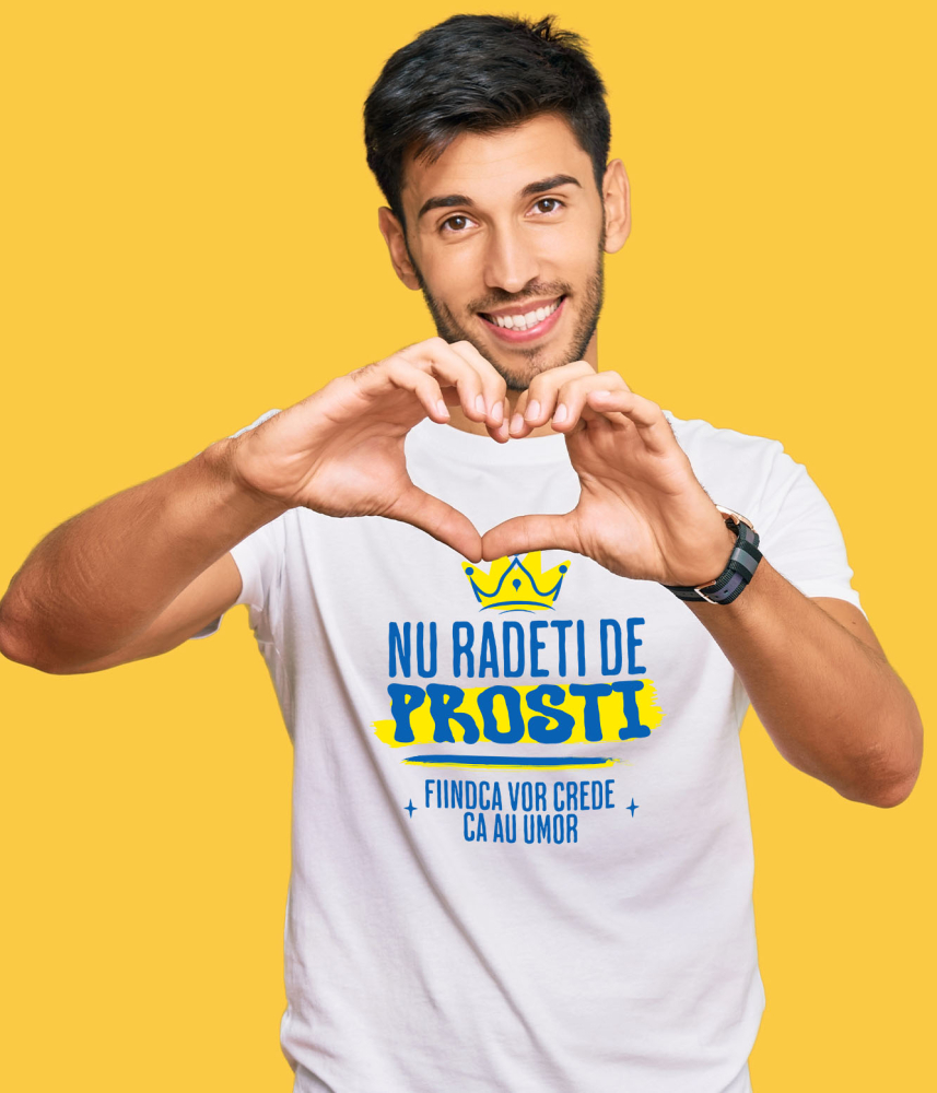 Tricou Femei, Barbati, Copii, Fata, Baiat, Unisex Personalizat Coroana Regală Galbenă cu Mesaj Haios – Cadouri Personalizate pentru Familie și Prieteni [2]