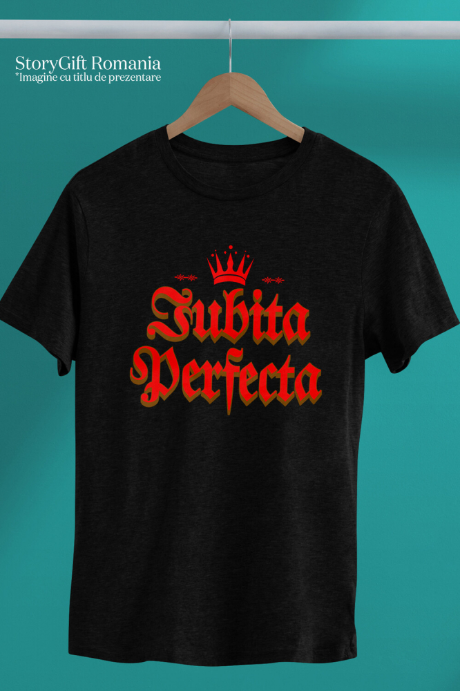 Tricou Femei, Barbati, Copii, Fata, Baiat, Unisex Personalizat „Coroana Regală „Prințesa” - Cadou Personalizat pentru Iubita Perfectă, Valentine's Day și Dragobete” [3]