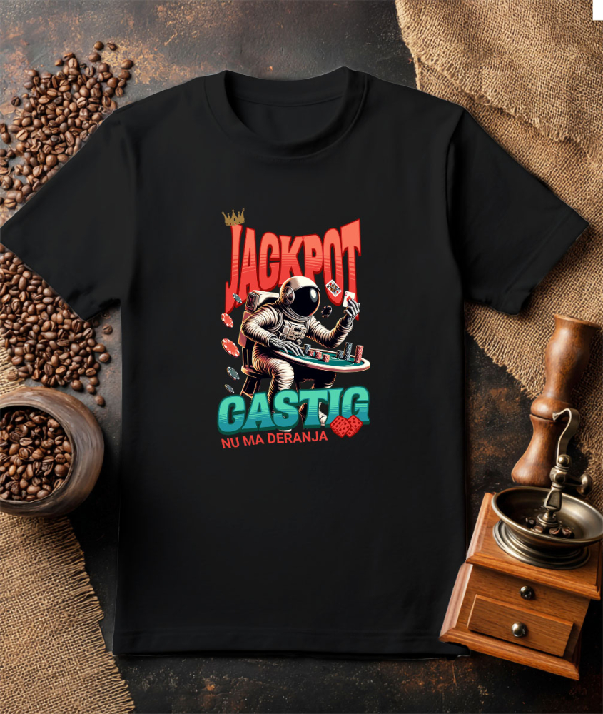 Tricou Femei, Barbati, Copii, Fata, Baiat, Unisex Personalizat Astronaut Jucând Poker – Design Unic pentru Produse Personalizate [3]
