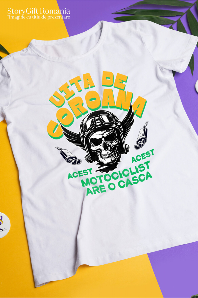 Tricou Femei, Barbati, Copii, Fata, Baiat, Unisex Personalizat Tricouri Personalizate Moto - Craniu cu Aripi, Rege pe Șosea [3]