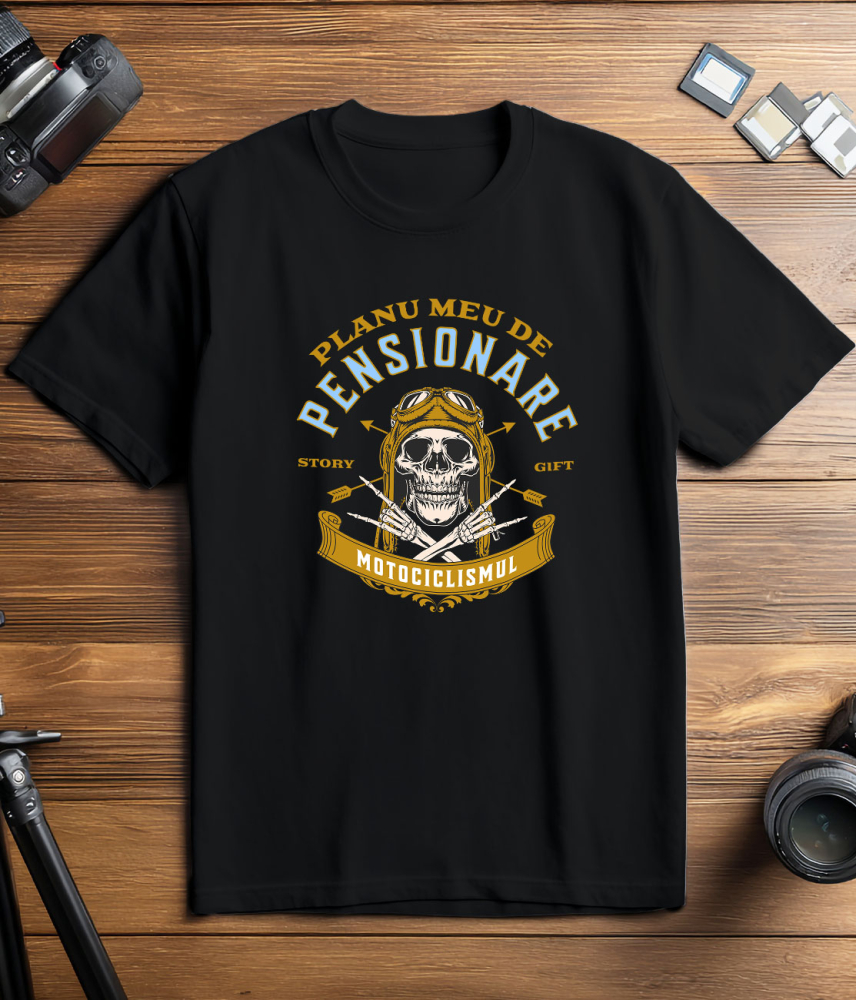 Tricou Femei, Barbati, Copii, Fata, Baiat, Unisex Personalizat Craniu Motociclist – Design Rebel Pentru Pasionații De Motoare [3]