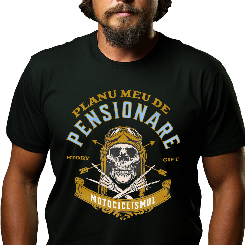 Tricou Femei, Barbati, Copii, Fata, Baiat, Unisex Personalizat Craniu Motociclist – Design Rebel Pentru Pasionații De Motoare [1]