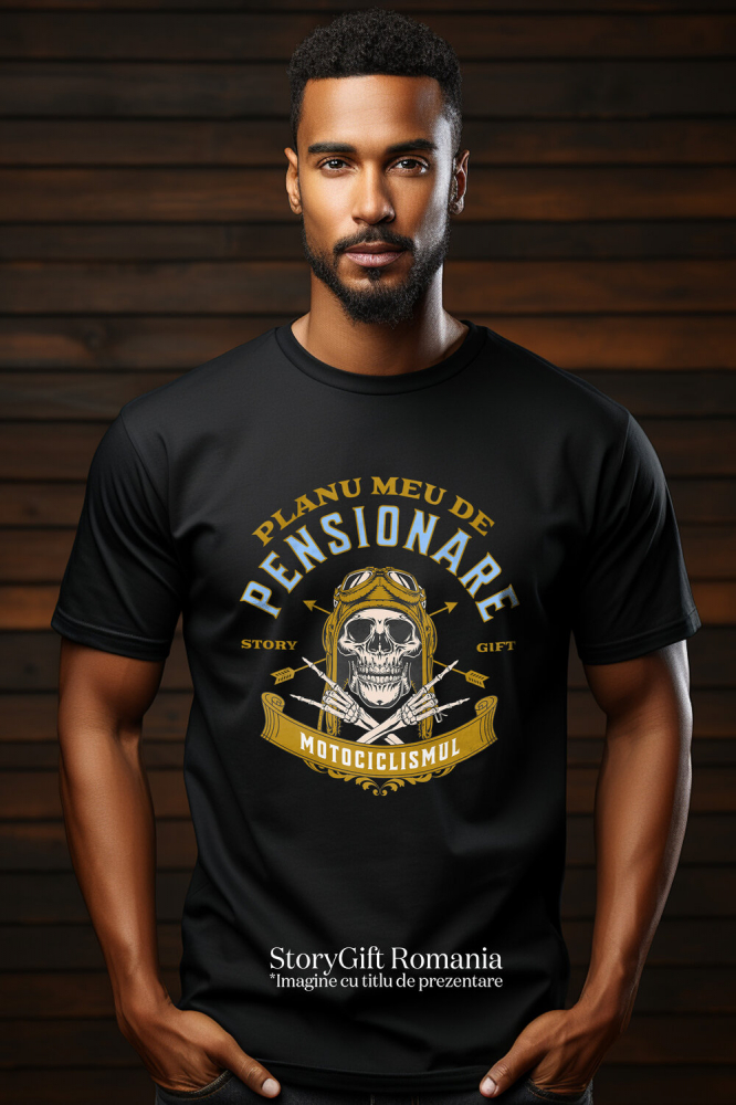 Tricou Femei, Barbati, Copii, Fata, Baiat, Unisex Personalizat Craniu Motociclist – Design Rebel Pentru Pasionații De Motoare [2]