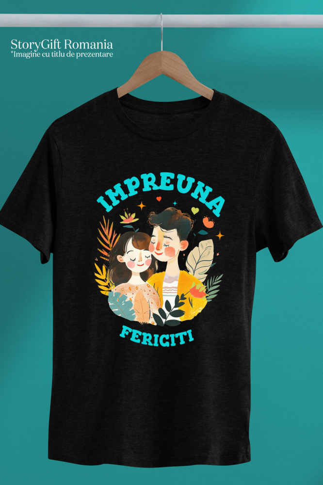 Tricou Femei, Barbati, Copii, Fata, Baiat, Unisex Personalizat Cadouri Personalizate Cuplu și Copii | Picturi Personalizate pentru Valentine's Day [3]