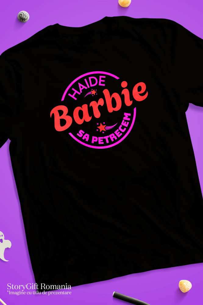 Tricou Femei, Barbati, Copii, Fata, Baiat, Unisex Personalizat Design Cerc Barbie - Distracție pentru Copii cu Păpușa Barbie [3]