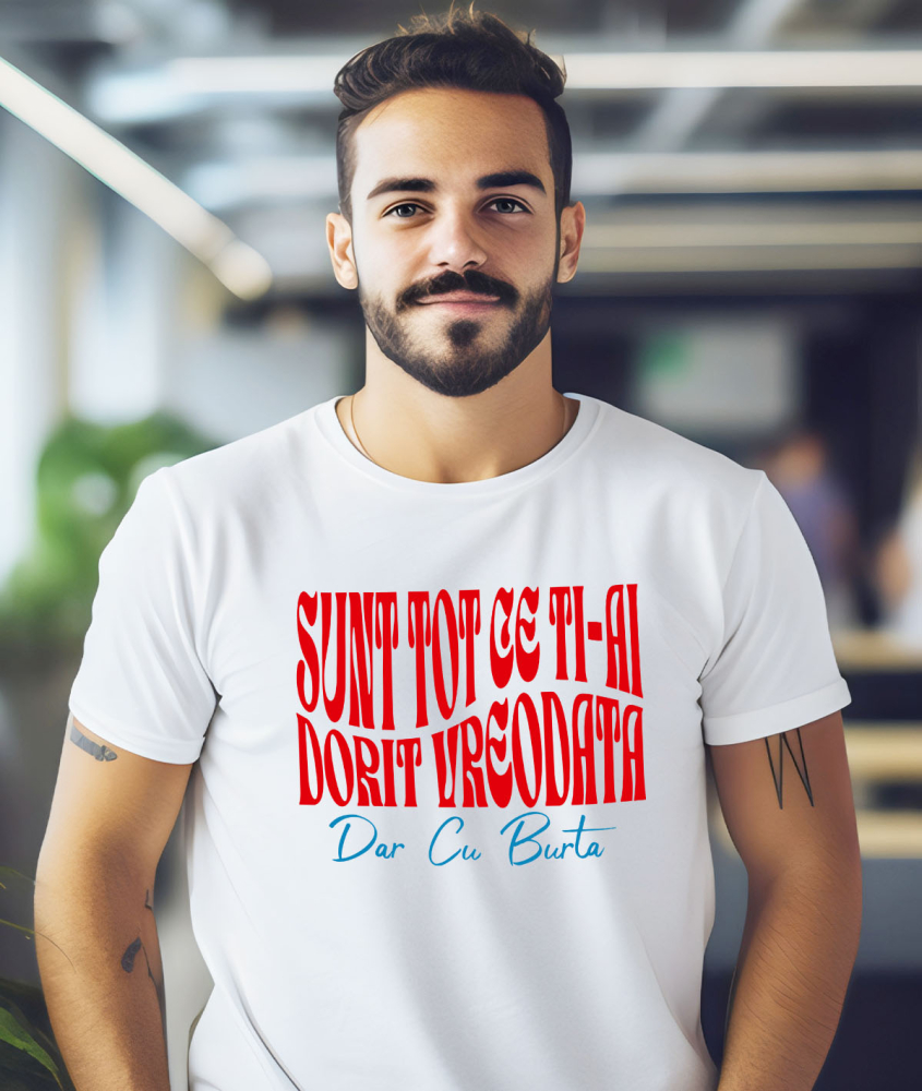 Tricou Femei, Barbati, Copii, Fata, Baiat, Unisex Personalizat Cadouri Personalizate Haios | Design Iluzie Optică pentru Tata, Bărbați cu Burta, Familie [2]