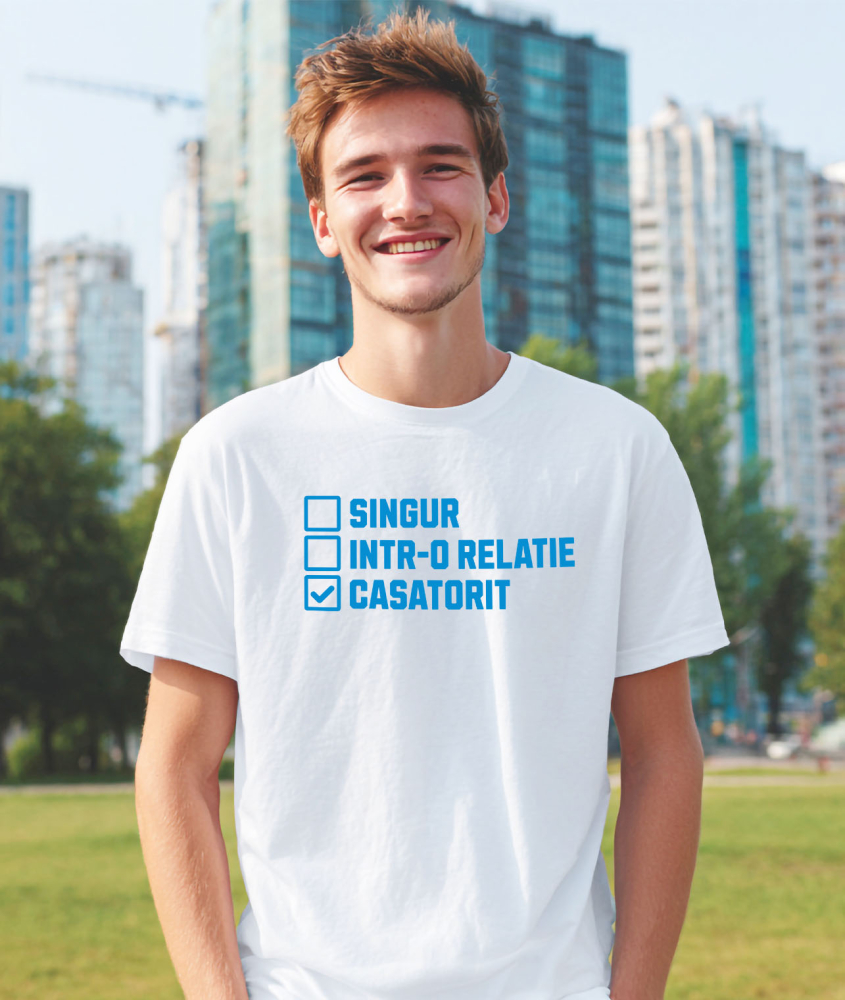 Tricou Femei, Barbati, Copii, Fata, Baiat, Unisex Personalizat Cadou Personalizat Căsătorie | Iubire și Familie | Intr-o Relație Căsătorit | Cadou Cuplu Fericit [2]