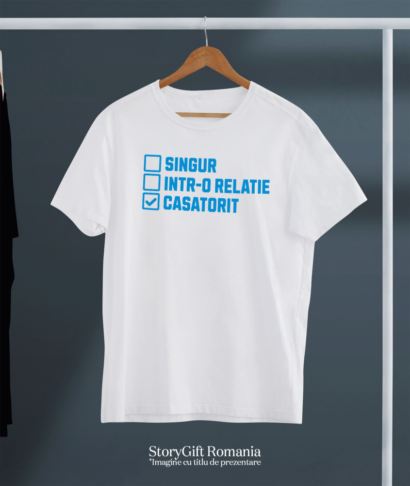 Tricou Femei, Barbati, Copii, Fata, Baiat, Unisex Personalizat Cadou Personalizat Căsătorie | Iubire și Familie | Intr-o Relație Căsătorit | Cadou Cuplu Fericit [3]