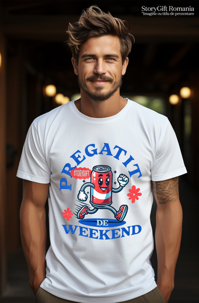 Tricou Femei, Barbati, Copii, Fata, Baiat, Unisex Personalizat „Doza de Suc Veselă Personalizată - Cadou Weekend pentru Alergare și Relaxare” [2]