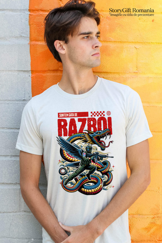 Tricou Femei, Barbati, Copii, Fata, Baiat, Unisex Personalizat Costum Dragon Stil Șarpe – Războinic Chinez Cu Armă pentru Familie, Copii și Tati [2]