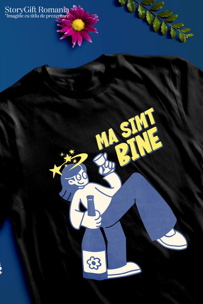 Tricou Femei, Barbati, Copii, Fata, Baiat, Unisex Personalizat „Fată cu Pahar de Vin și Sticlă Personalizată - Cadou Energic pentru Femei și Prieteni” [3]