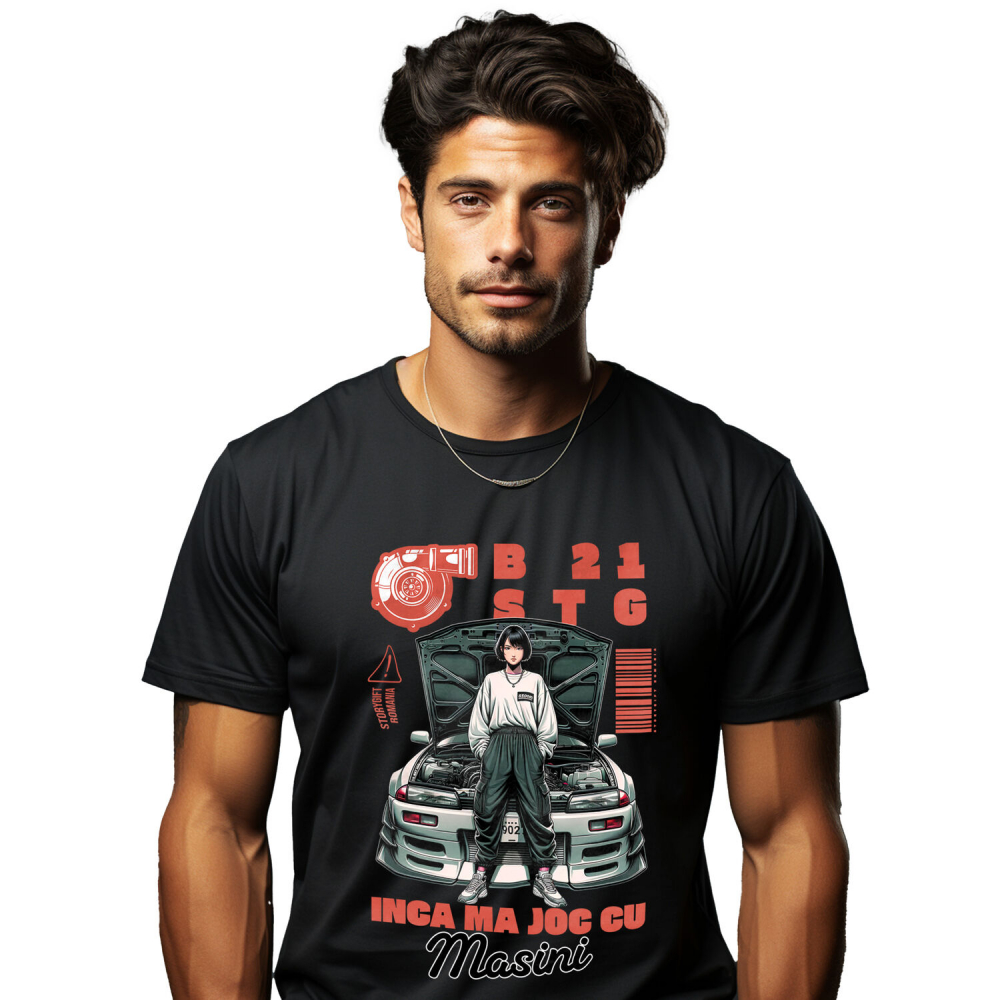 Tricou Femei, Barbati, Copii, Fata, Baiat, Unisex Personalizat Fată Anime – Ținută Stradală și Pasiune pentru Curse Ilegale [1]