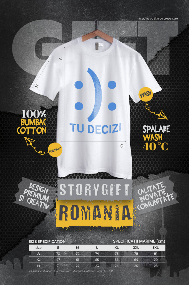 Tricou Femei, Barbati, Copii, Fata, Baiat, Unisex Personalizat Fata Zâmbitoare și Fata Tristă - Glume și Ironie pentru Copii, Anxietate și Depresie - Cadouri Personalizate [4]