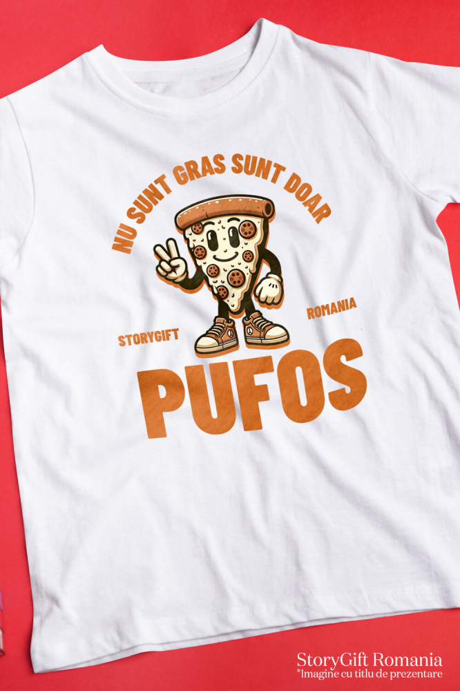 Tricou Femei, Barbati, Copii, Fata, Baiat, Unisex Personalizat Cadouri personalizate pentru iubitorii de pizza și fast food | Pizza cu sneakers și text amuzant [3]