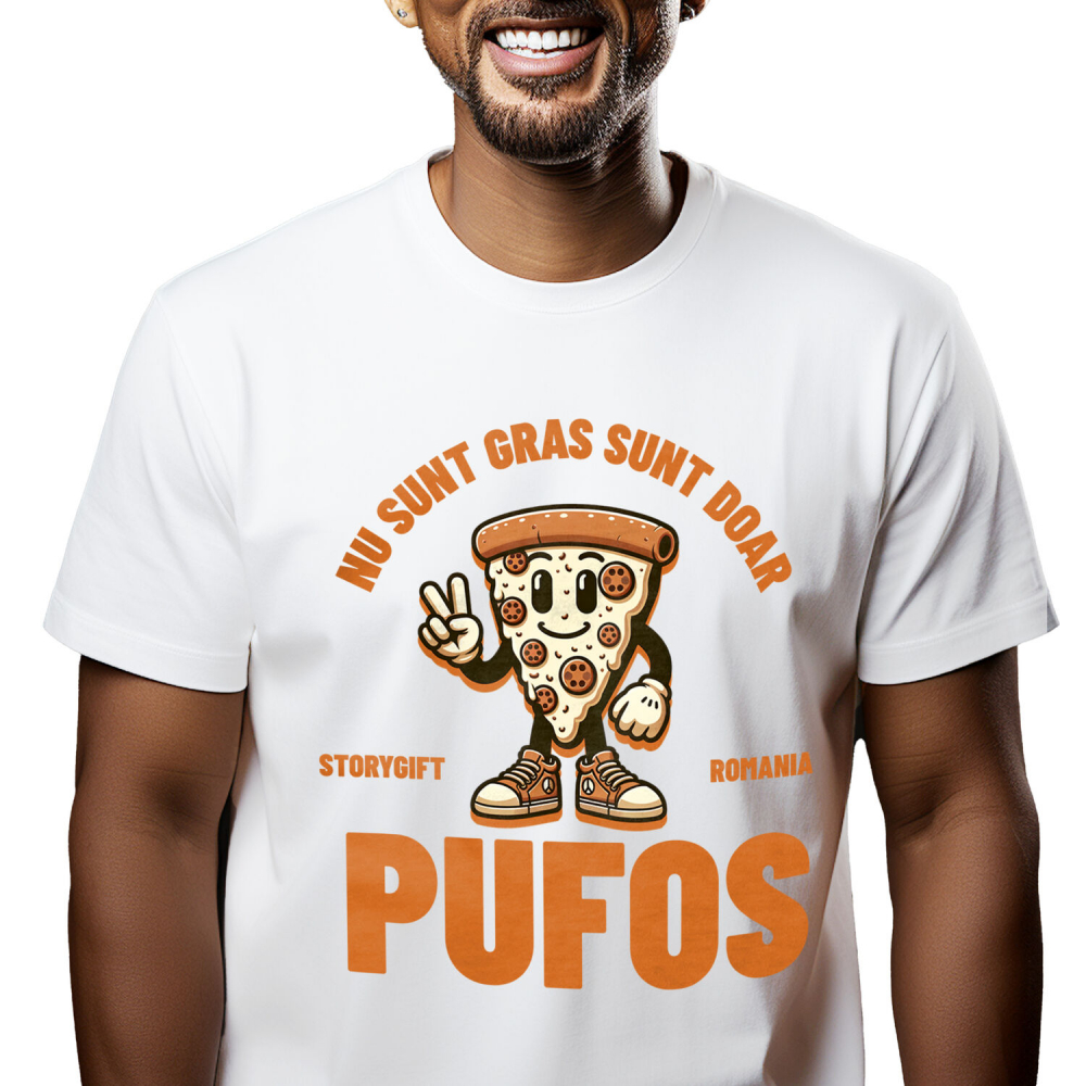 Tricou Femei, Barbati, Copii, Fata, Baiat, Unisex Personalizat Cadouri personalizate pentru iubitorii de pizza și fast food | Pizza cu sneakers și text amuzant [1]