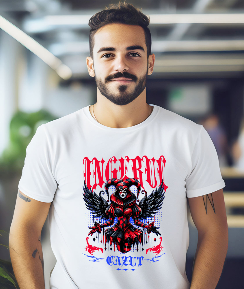 Tricou Femei, Barbati, Copii, Fata, Baiat, Unisex Personalizat Costum Harley Quinn Animat | Ingerul Cazut Halloween [2]
