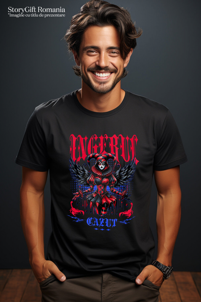 Tricou Femei, Barbati, Copii, Fata, Baiat, Unisex Personalizat Costum Harley Quinn Animat | Ingerul Cazut Halloween [2]