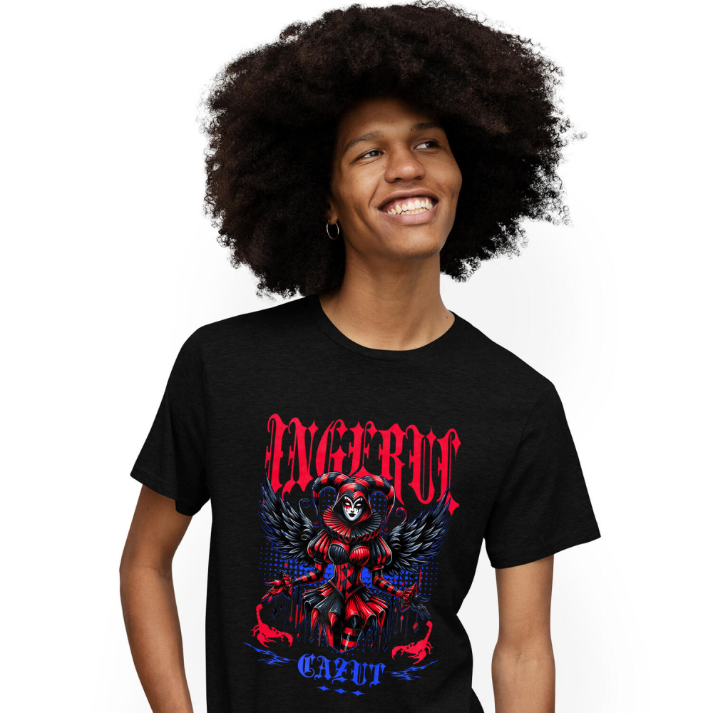 Tricou Femei, Barbati, Copii, Fata, Baiat, Unisex Personalizat Costum Harley Quinn Animat | Ingerul Cazut Halloween [1]