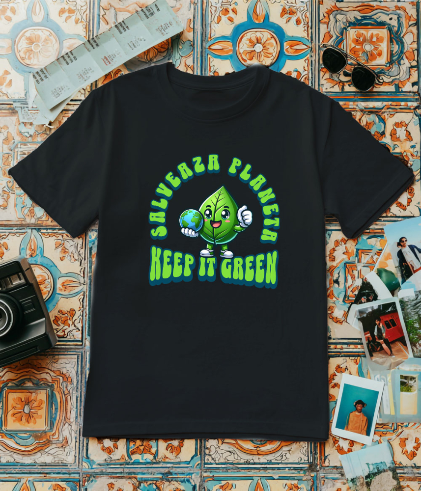 Tricou Femei, Barbati, Copii, Fata, Baiat, Unisex Personalizat "Produse ecologice personalizate – Salvează planeta, keep it clean, protejează mediul" [3]