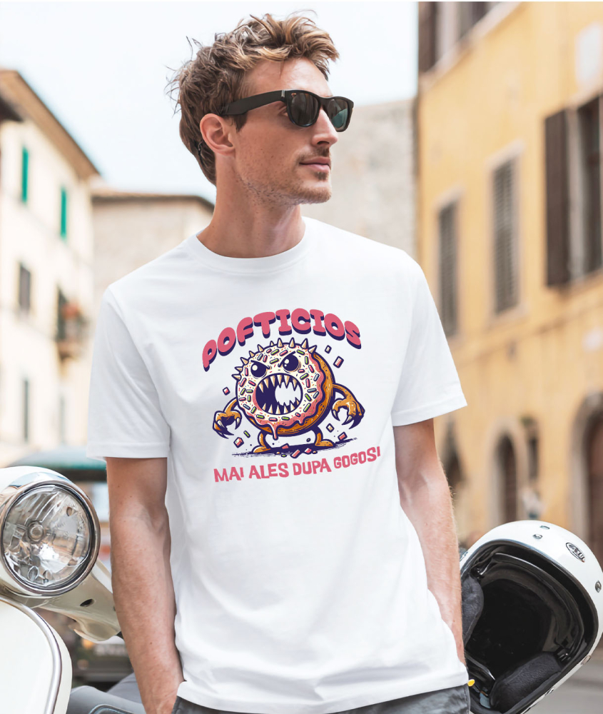 Tricou Femei, Barbati, Copii, Fata, Baiat, Unisex Personalizat Gogoși personalizate cu text haios | Cadouri amuzante pentru iubitorii de dulciuri [2]