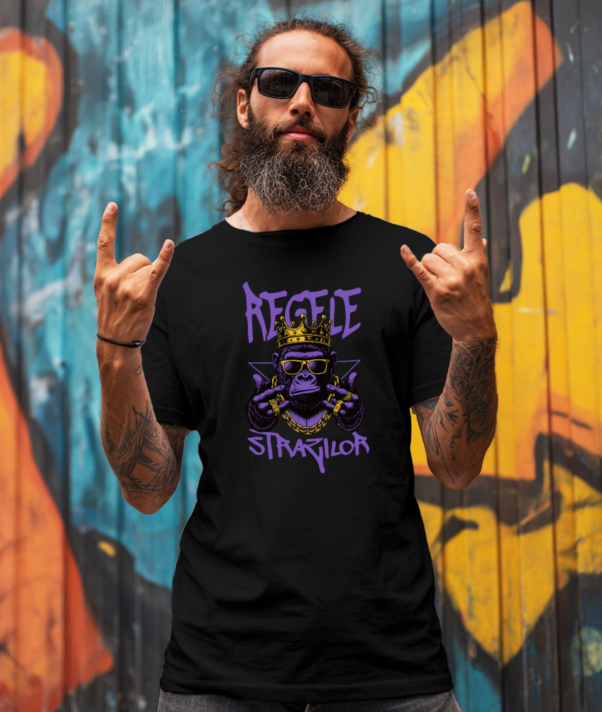 Tricou Femei, Barbati, Copii, Fata, Baiat, Unisex Personalizat Tricou Personalizat Gorila Mafiot – Regele Străzilor | Stil și Atitudine [2]