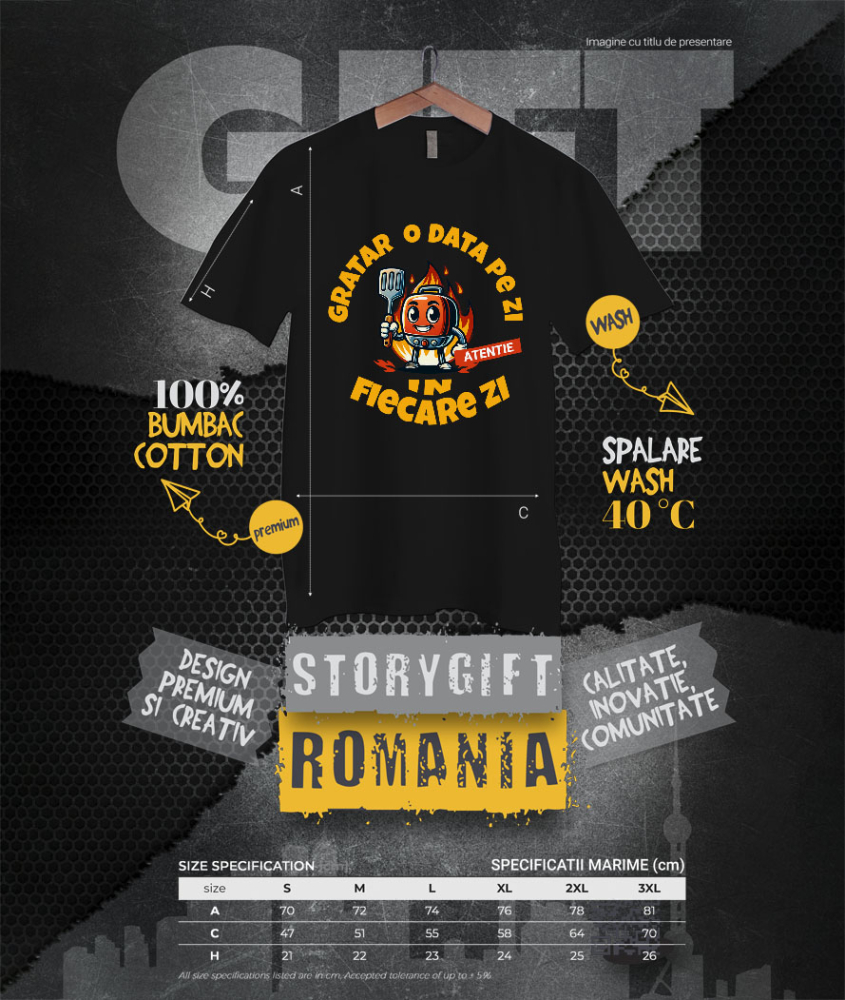 Tricou Femei, Barbati, Copii, Fata, Baiat, Unisex Personalizat Produse personalizate pentru iubitorii de grătar | Cadouri amuzante cu paletă și flăcări [4]