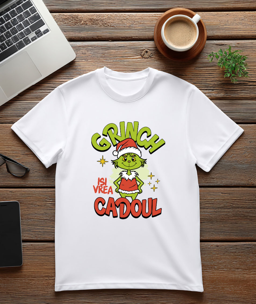 Tricou Femei, Barbati, Copii, Fata, Baiat, Unisex Personalizat Grinch În Costum Moș Crăciun - Cadouri Haioase pentru Crăciun [3]