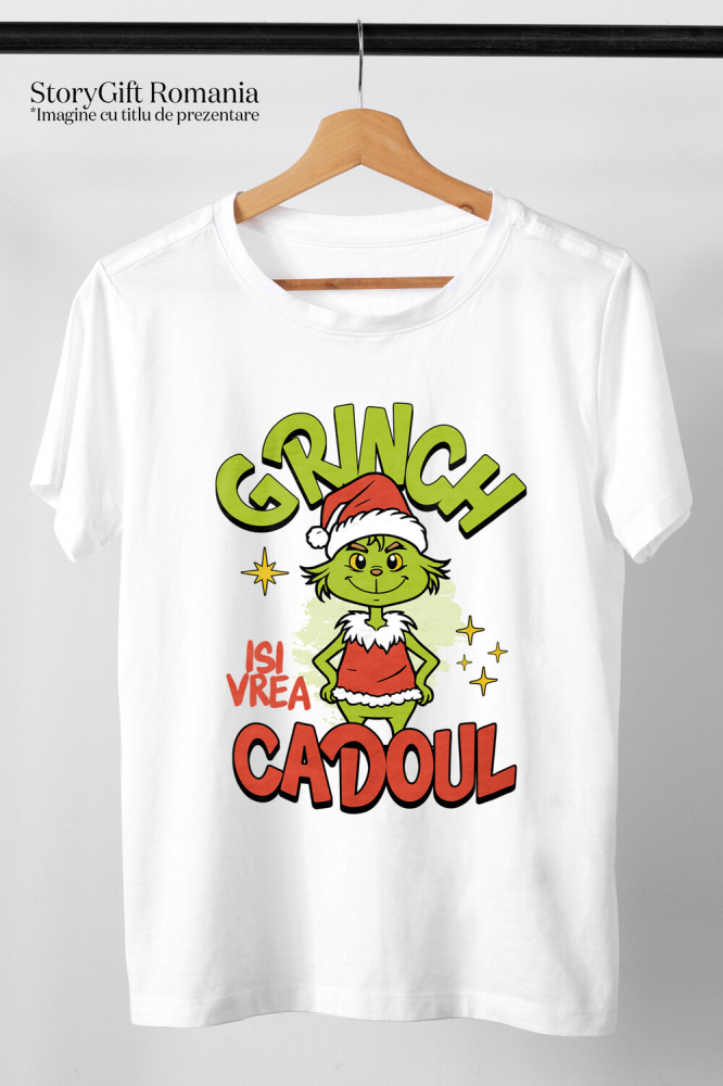 Tricou Femei, Barbati, Copii, Fata, Baiat, Unisex Personalizat Grinch În Costum Moș Crăciun - Cadouri Haioase pentru Crăciun [3]
