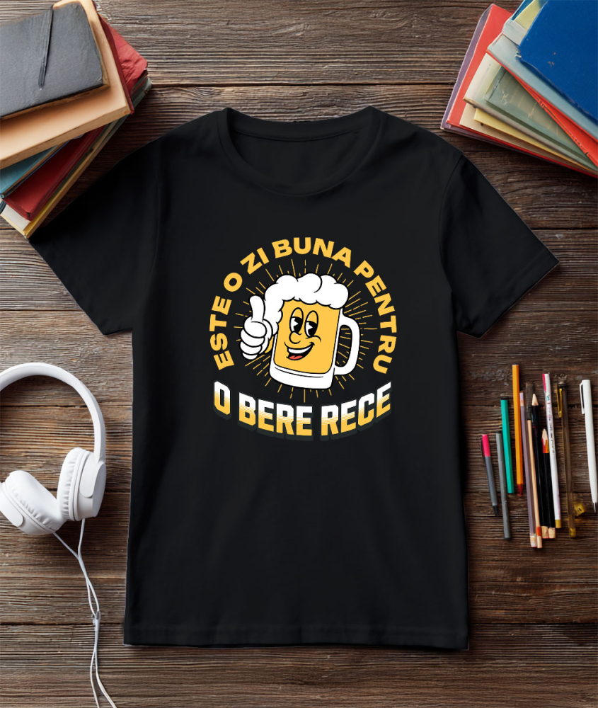 Tricou Femei, Barbati, Copii, Fata, Baiat, Unisex Personalizat „Halba de Bere Veselă Personalizată - Cadou Perfect pentru Iubitorii de Bere” [3]