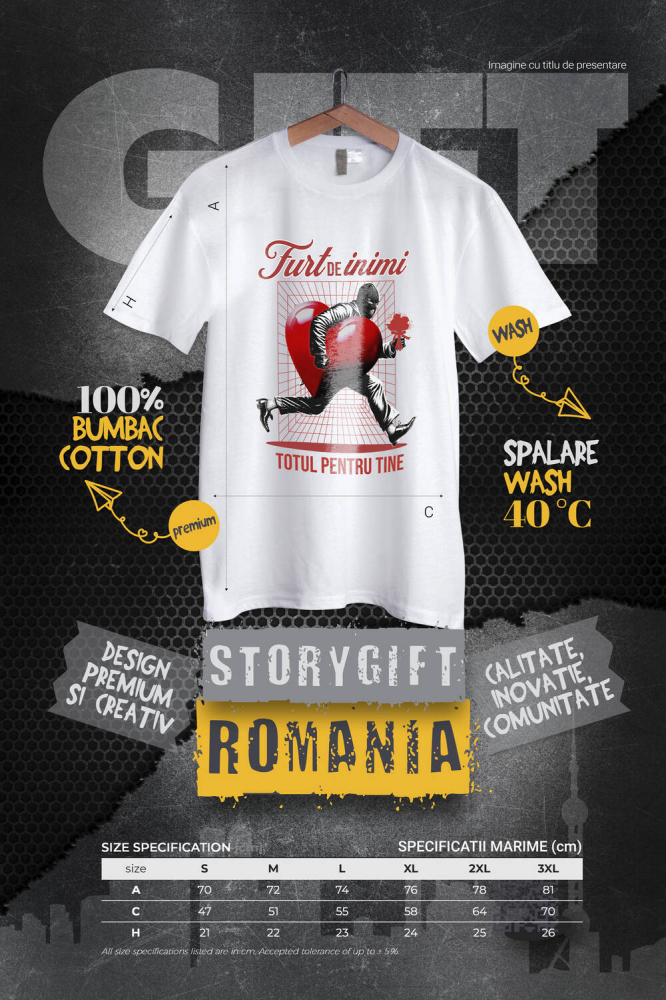 Tricou Femei, Barbati, Copii, Fata, Baiat, Unisex Personalizat „Hot De Inimi Cu Buchet De Flori - Cadou Personalizat „Totul pentru Tine” pentru Familie, Copii și Prieteni de Valentine's Day” [4]