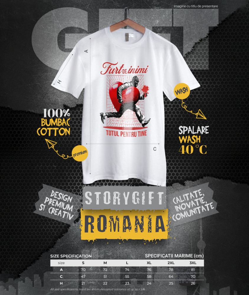 Tricou Femei, Barbati, Copii, Fata, Baiat, Unisex Personalizat „Hot De Inimi Cu Buchet De Flori - Cadou Personalizat „Totul pentru Tine” pentru Familie, Copii și Prieteni de Valentine's Day” [4]