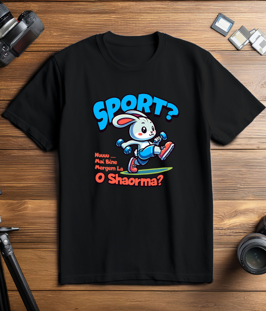 Tricou Femei, Barbati, Copii, Fata, Baiat, Unisex Personalizat Iepure Sportiv Gri Cu Gantere – Design Haios pentru Cadouri Personalizate [3]