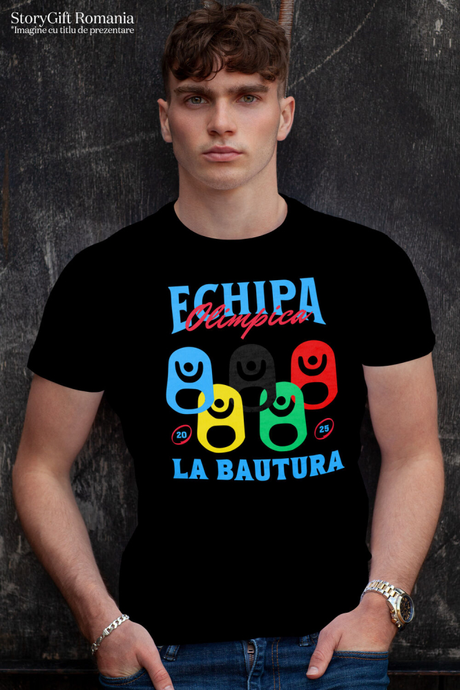 Tricou Femei, Barbati, Copii, Fata, Baiat, Unisex Personalizat Echipa Olimpică la Băutură - Tricou Personalizat Amuzant pentru Petrecăreți [2]