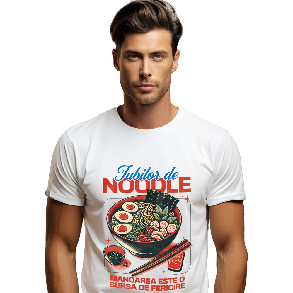 Tricou Femei, Barbati, Copii, Fata, Baiat, Unisex Personalizat Supă ramen personalizată cu ou și legume – Cadou perfect pentru iubitorii de mâncare asiatică și anime [1]