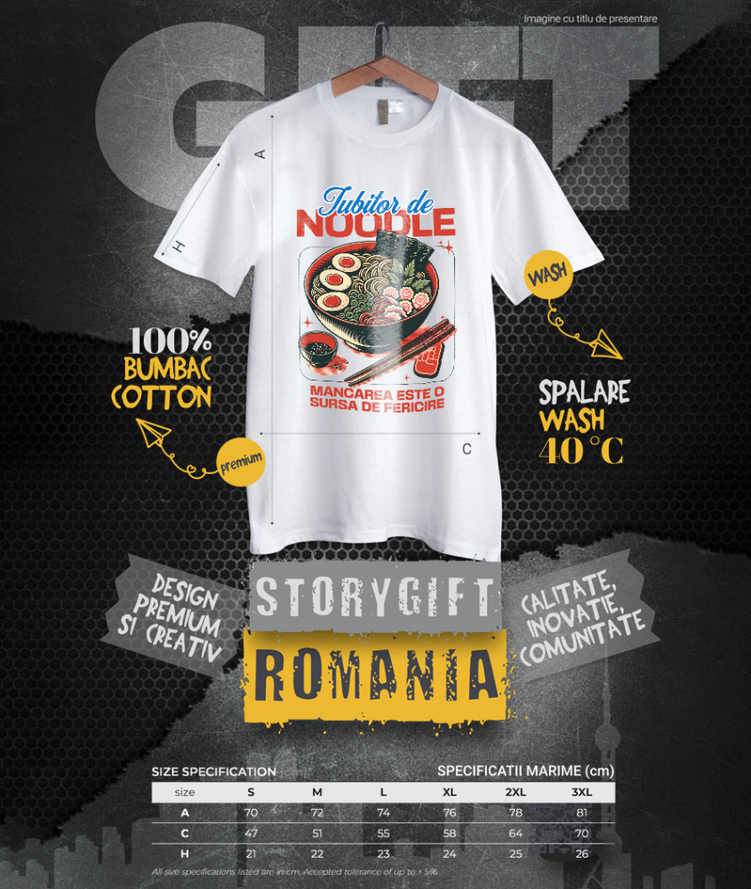 Tricou Femei, Barbati, Copii, Fata, Baiat, Unisex Personalizat Supă ramen personalizată cu ou și legume – Cadou perfect pentru iubitorii de mâncare asiatică și anime [4]