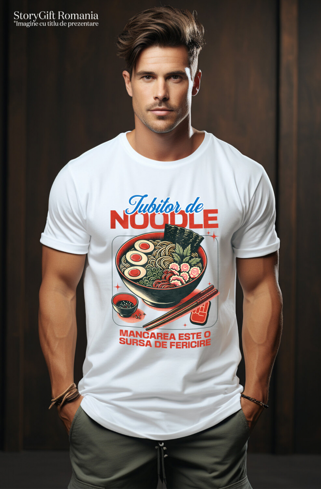 Tricou Femei, Barbati, Copii, Fata, Baiat, Unisex Personalizat Supă ramen personalizată cu ou și legume – Cadou perfect pentru iubitorii de mâncare asiatică și anime [2]