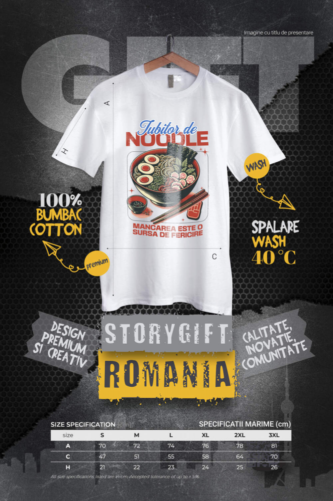 Tricou Femei, Barbati, Copii, Fata, Baiat, Unisex Personalizat Supă ramen personalizată cu ou și legume – Cadou perfect pentru iubitorii de mâncare asiatică și anime [4]