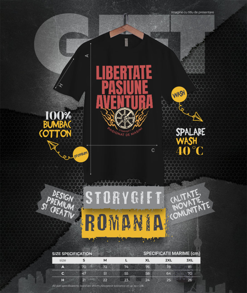 Tricou Femei, Barbati, Copii, Fata, Baiat, Unisex Personalizat Roata În Flăcări – Design Pentru Iubitorii De Mașini Și Aventură [4]
