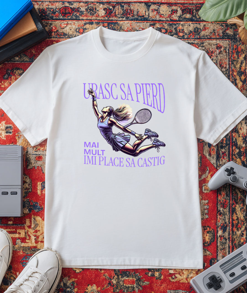 Tricou Femei, Barbati, Copii, Fata, Baiat, Unisex Personalizat Jucătoare de Tenis în Acțiune - Tricou Personalizat pentru Pasionații Sportului [3]