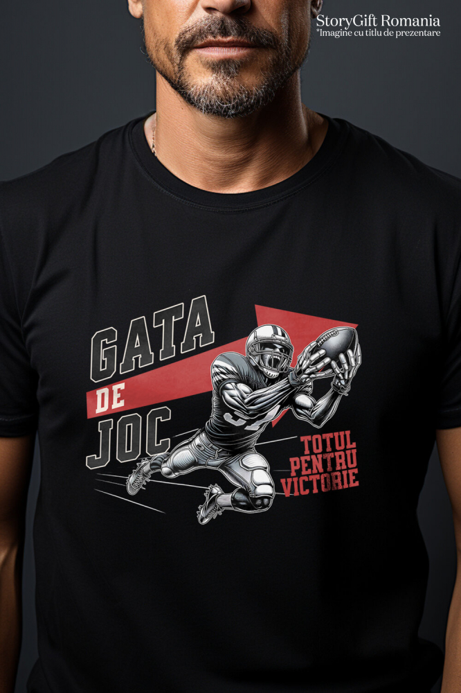 Tricou Femei, Barbati, Copii, Fata, Baiat, Unisex Personalizat Jucător de Fotbal American – Design Sportiv pentru Cadouri Personalizate [2]