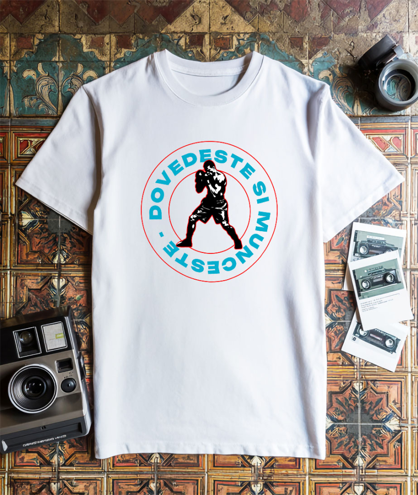 Tricou Femei, Barbati, Copii, Fata, Baiat, Unisex Personalizat Produse personalizate pentru familia ta – Cadouri unice pentru tati, copii și prieteni, box și sporturi de contact [3]