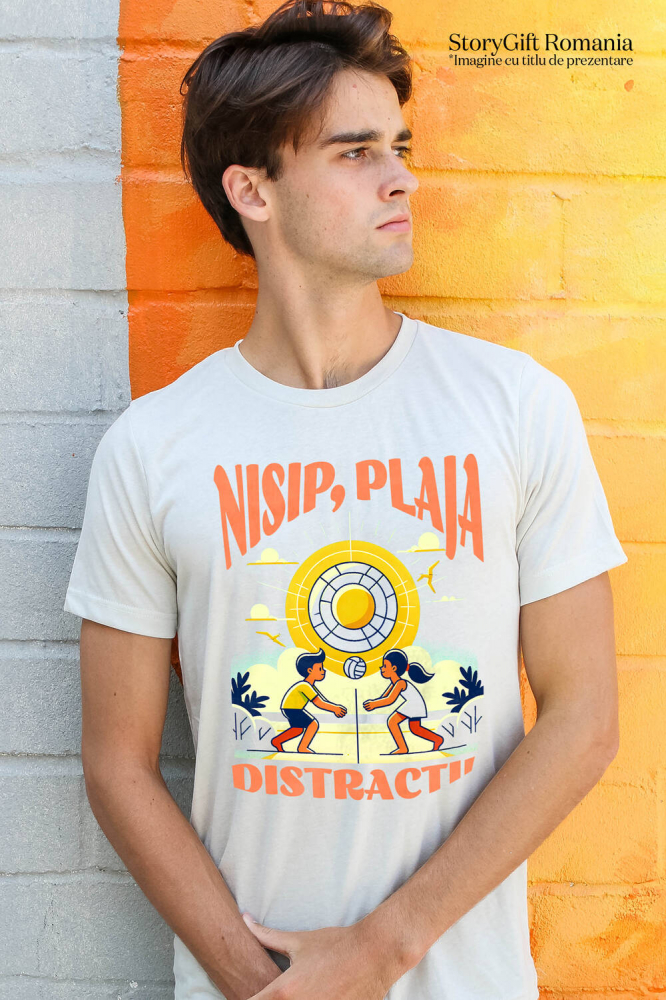 Tricou Femei, Barbati, Copii, Fata, Baiat, Unisex Personalizat Jucători De Volei Plajă Tropocală – Cadouri Personalizate Pentru Familie, Copii și Tati [2]