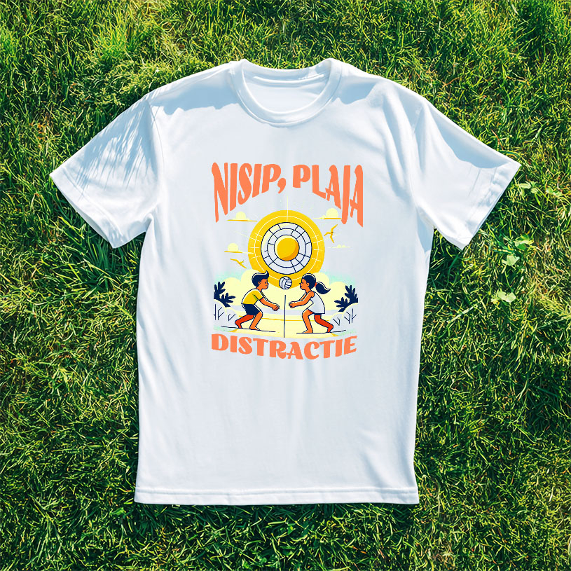 Tricou Femei, Barbati, Copii, Fata, Baiat, Unisex Personalizat Jucători De Volei Plajă Tropocală – Cadouri Personalizate Pentru Familie, Copii și Tati [3]