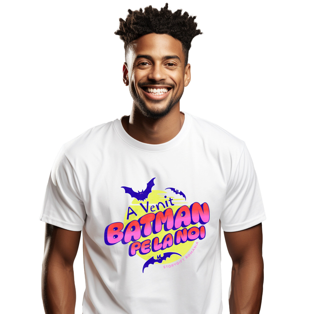 Tricou Femei, Barbati, Copii, Fata, Baiat, Unisex Personalizat Lilieci Horror și Batman | Cadouri Personalizate Halloween pentru Familie și Copii [1]