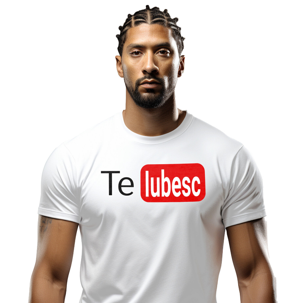 Tricou Femei, Barbati, Copii, Fata, Baiat, Unisex Personalizat „Logo Platforma Streaming Video - Cadou Personalizat Iubita, Valentine's Day și Dragobete” [1]