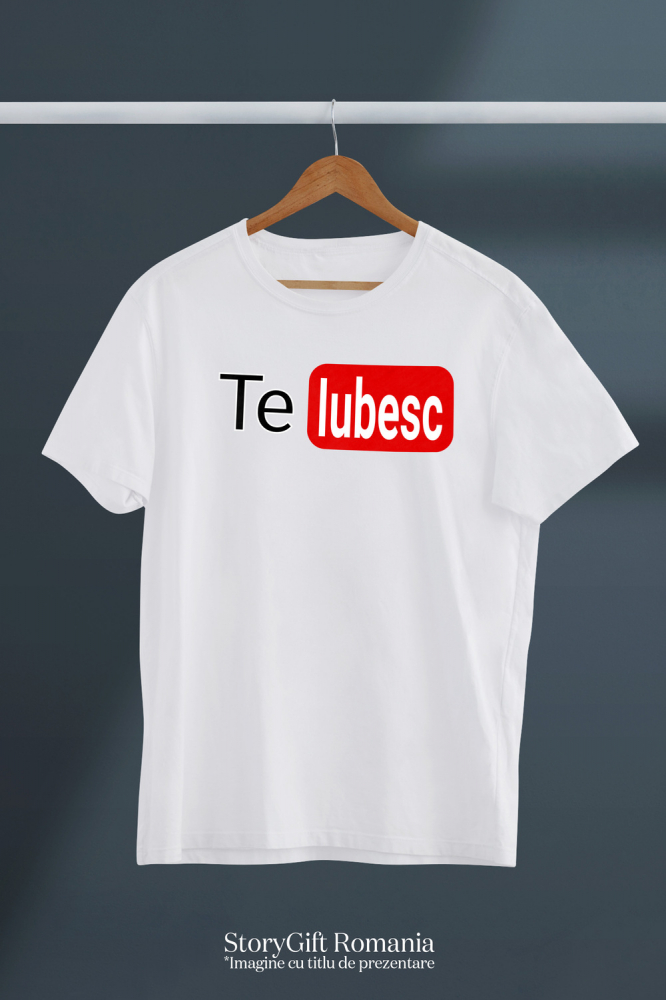 Tricou Femei, Barbati, Copii, Fata, Baiat, Unisex Personalizat „Logo Platforma Streaming Video - Cadou Personalizat Iubita, Valentine's Day și Dragobete” [3]