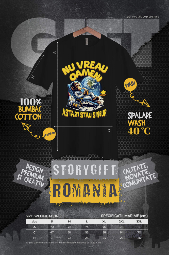 Tricou Femei, Barbati, Copii, Fata, Baiat, Unisex Personalizat Maimuța Spațială pe Lună la Plajă - Cadou Relaxant și Amuzant pentru Copii [4]