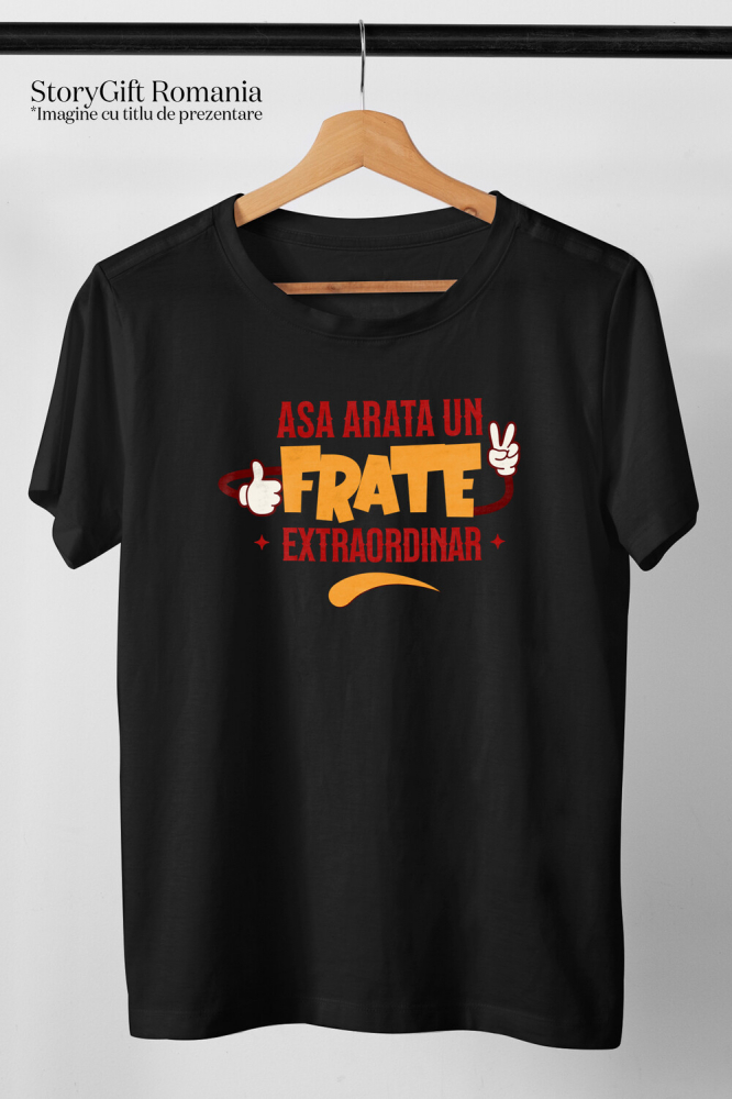 Tricou Femei, Barbati, Copii, Fata, Baiat, Unisex Personalizat Cadou Personalizat pentru Frate | Mickey Mouse | Semn Pace și OK | Familie și Iubire [3]